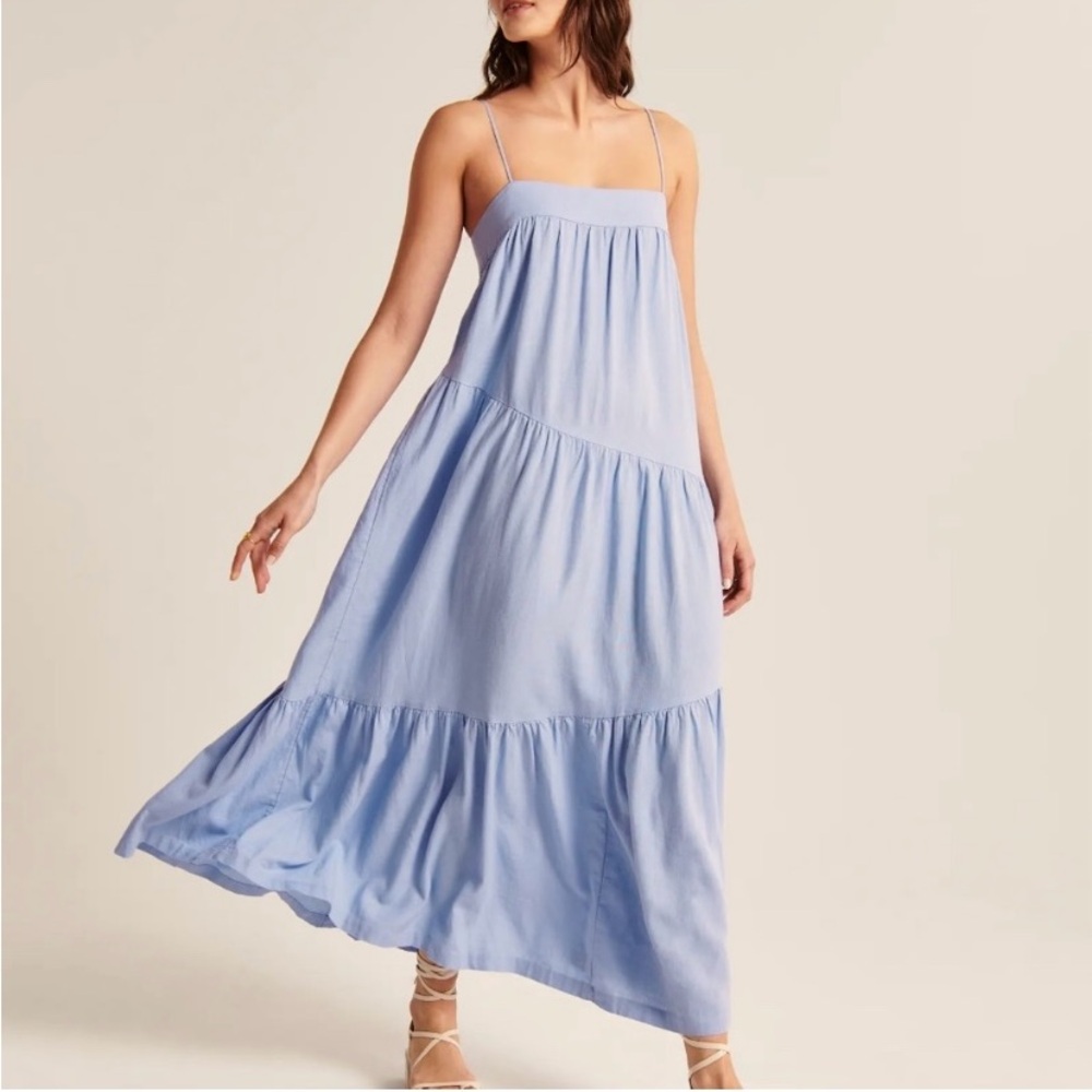 Abercrombie linen maxi dress